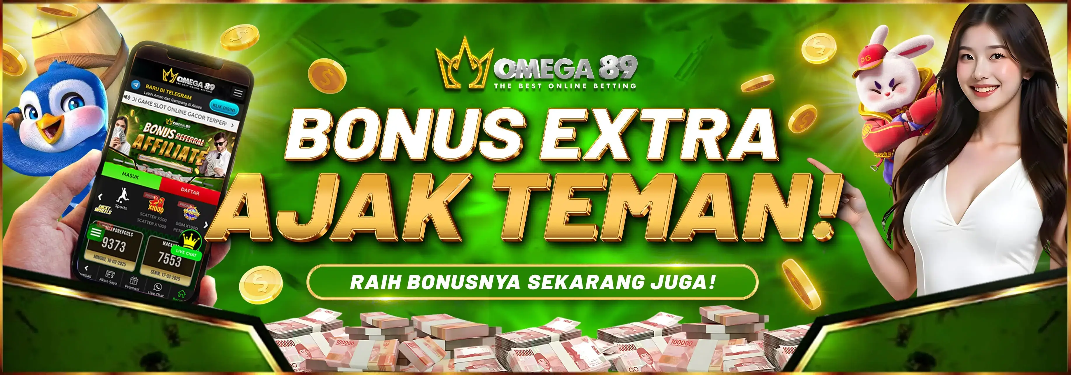 Bonus Extra 10% Ajak Teman Main 