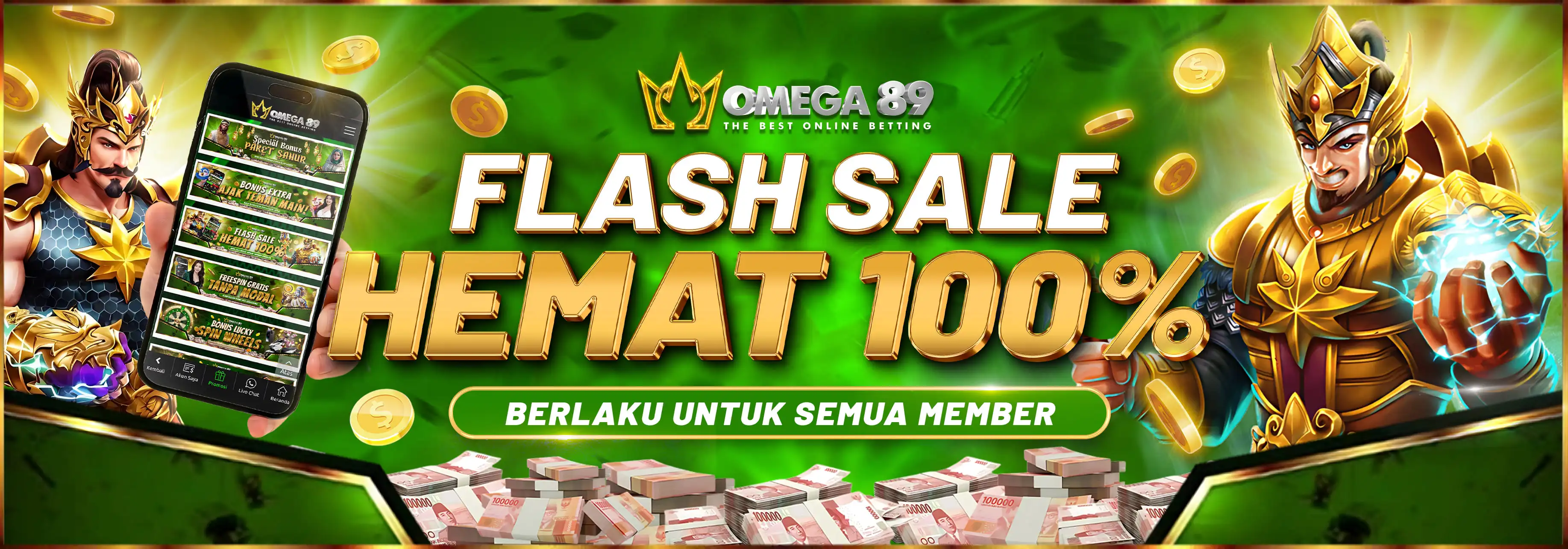 Bonus Flash Sale 100 Peren Omega89
